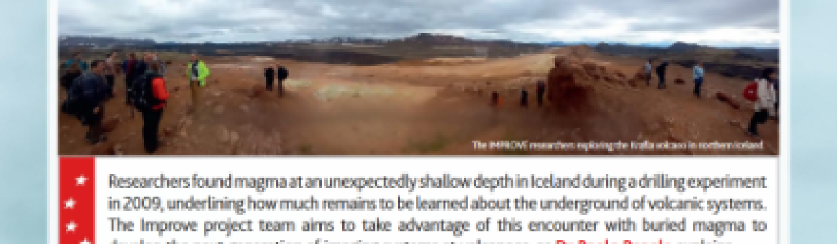 The first IMPROVE magazine article has been published